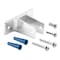 Prime-Line Two Ear Wall Bracket, For 1/2 in. Panels, Zinc Alloy, Chrome Plated Finish (Single Pack) 656-9033 - alternate 1